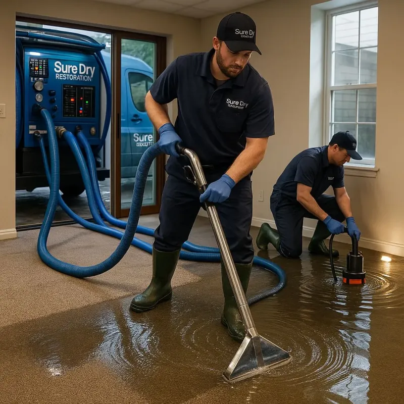 Water Extraction and Removal process in West Ishpeming, MI